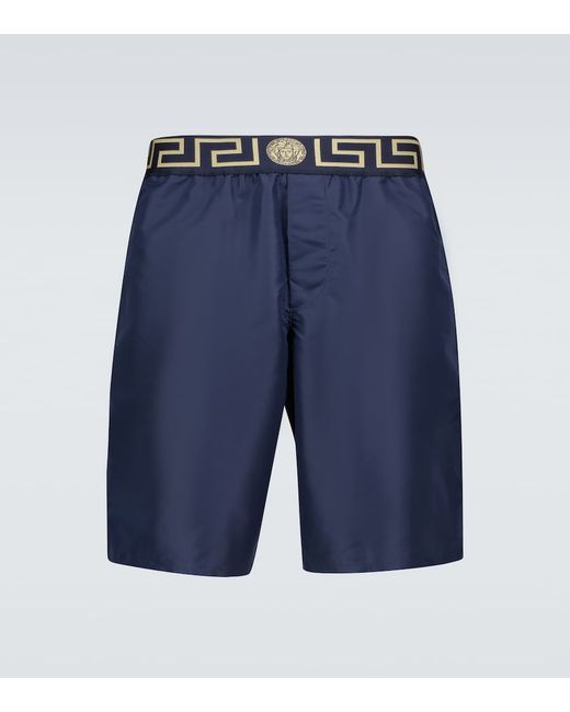 Versace Greca border swim shorts