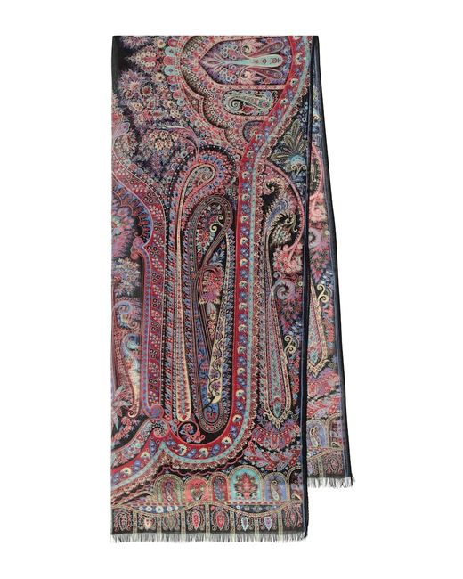 Etro Paisley silk scarf
