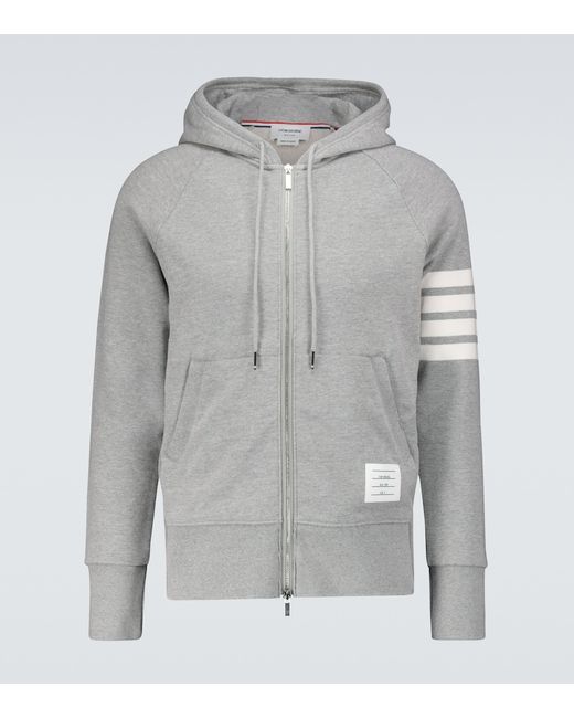 Thom Browne Zipped 4-Bar hooded sweatshirt