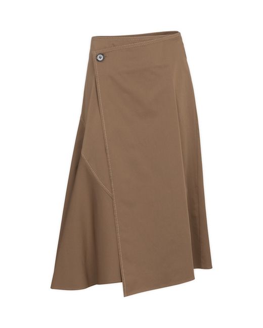 Acne Studios Stretch-cotton midi skirt