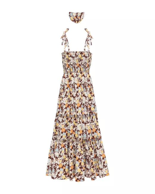 Tory Burch Floral cotton-blend maxi dress