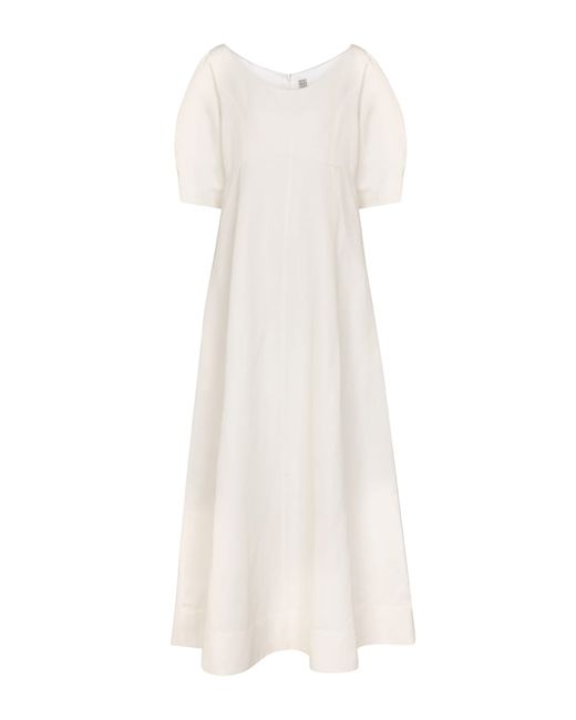 Totême Linen and cotton-blend midi dress
