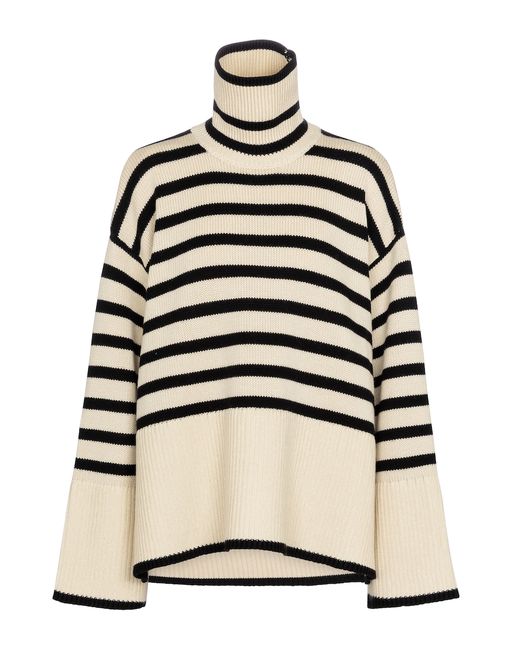 Totême Striped wool and cotton sweater