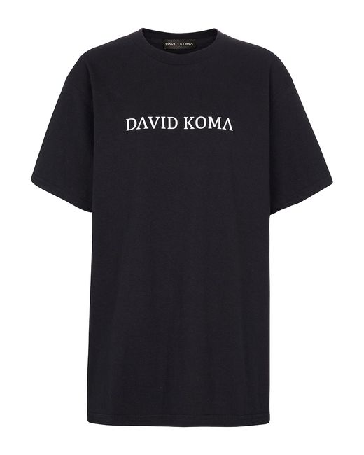 David Koma Logo cotton T-shirt