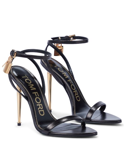 Tom Ford Padlock leather sandals