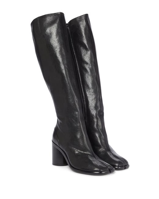 Maison Margiela Tabi leather knee-high boots