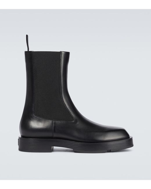 Givenchy Squared box leather Chelsea boots