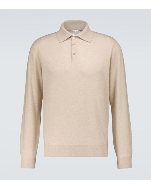Brunello Cucinelli Cashmere long-sleeved polo shirt