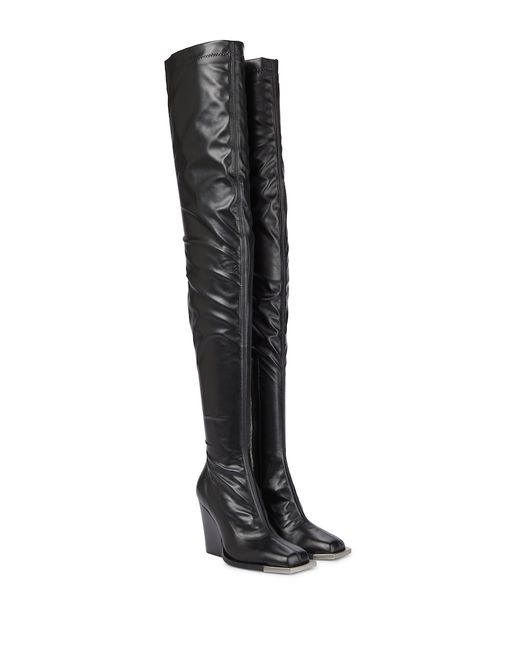Peter Do Faux leather over-the-knee boots