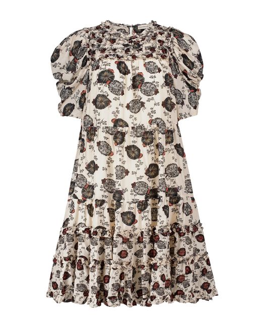 Ulla Johnson Cassian floral cotton-blend midi dress