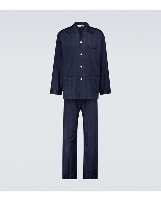 Derek Rose Lingfield cotton pajama set