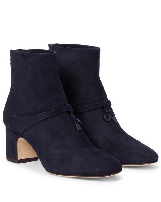 Loro Piana Maxi Charms suede ankle boots