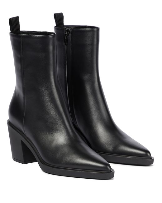Gianvito Rossi Dylan leather ankle boots