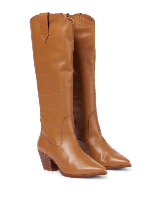 Souliers Martinez Guadalajara knee-high leather boots