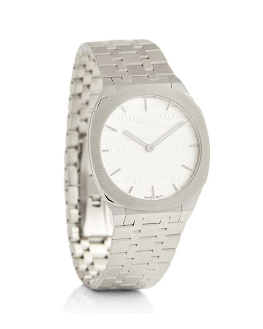 Gucci 25H stainless steel watch