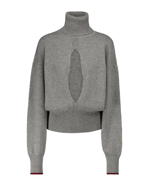 Victoria Beckham Cutout cashmere-blend knit sweater