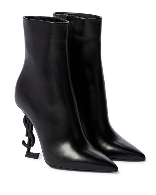 Saint Laurent Opyum leather ankle boots