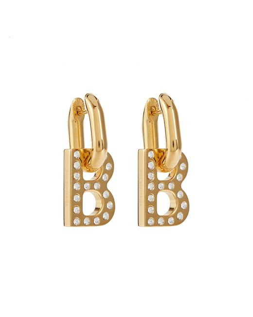 Balenciaga B Chain XS embellished earrings