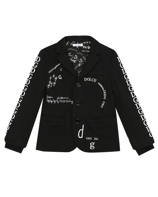 Dolce & Gabbana Kids Printed cotton jacket