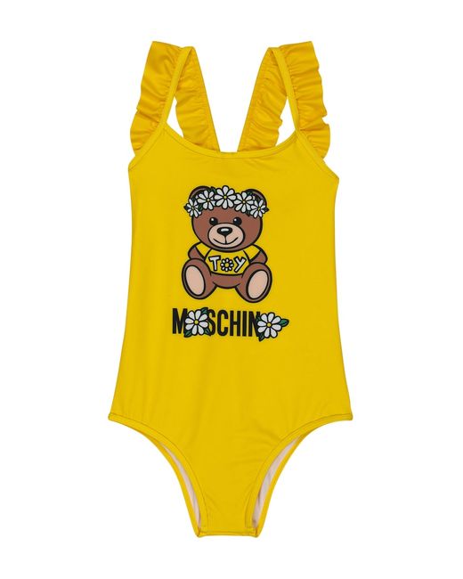 Moschino Kids Ruffled swimsuit