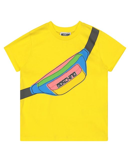 Moschino Kids Belt bag print T-shirt