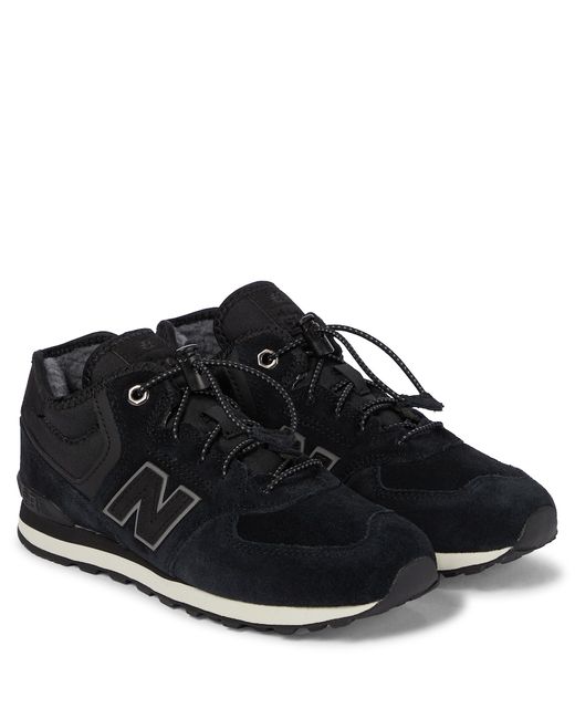 New Balance Kids 574 suede sneakers