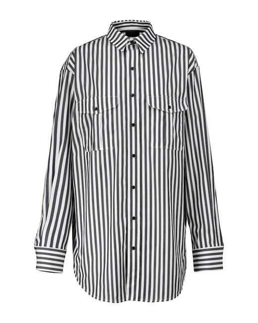 Wardrobe.Nyc Striped cotton poplin shirt dress