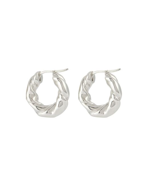 Loewe Twisted sterling hoop earrings