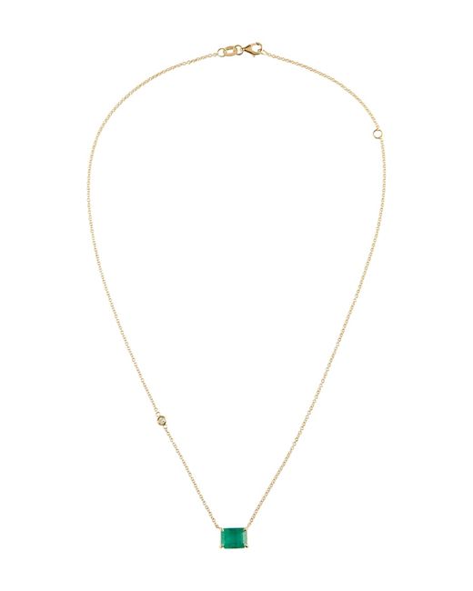 Shay 18kt yellow gold necklace with emeralds and diamonds