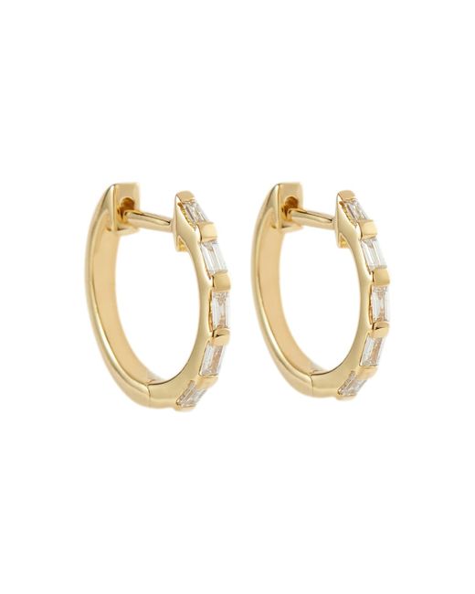 Shay 18kt yellow hoop earrings with diamonds
