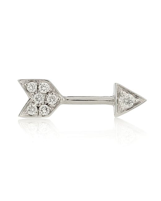 Maria Tash 10mm Diamond Arrow 18kt single earring