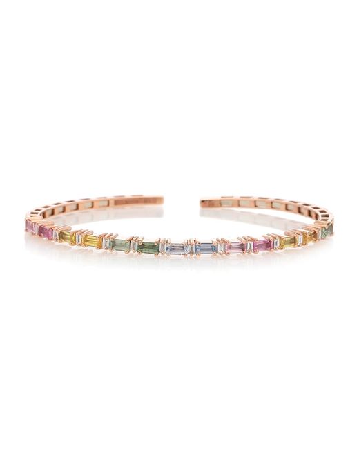 Suzanne Kalan Rainbow Fireworks 18kt bracelet with emeralds