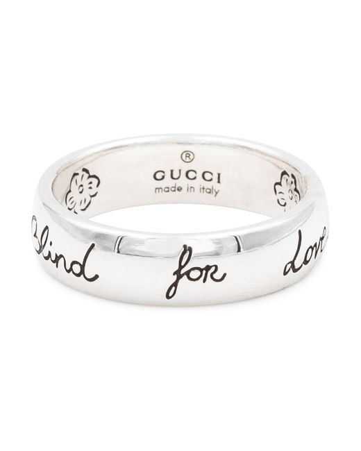 Gucci Engraved sterling ring