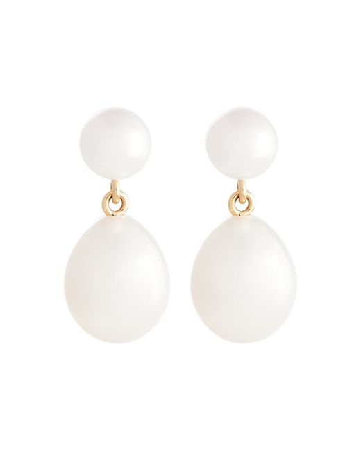 Sophie Bille Brahe Venus Leau 14kt gold earrings with pearls