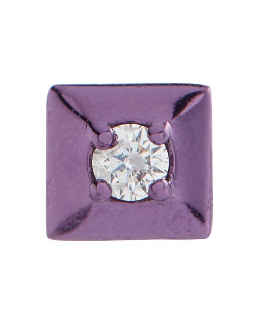 Eéra Mini Medium 18kt gold single earring with diamonds