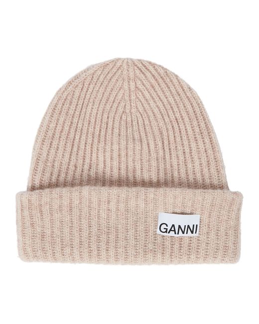 Ganni Wool-blend beanie