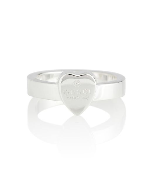 Gucci Heart-detail sterling ring