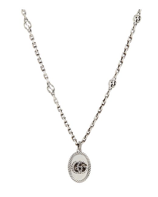 Gucci Double G sterling chain necklace