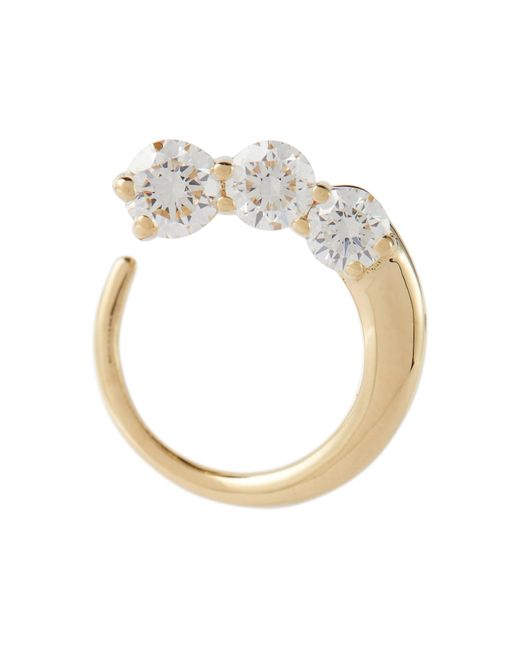 Melissa Kaye Aria Earwrap 18kt single earring with diamonds