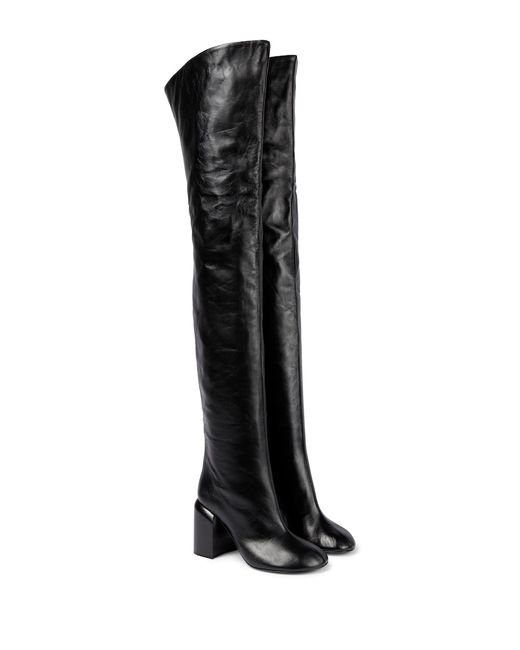 Jil Sander Leather over-the-knee boots