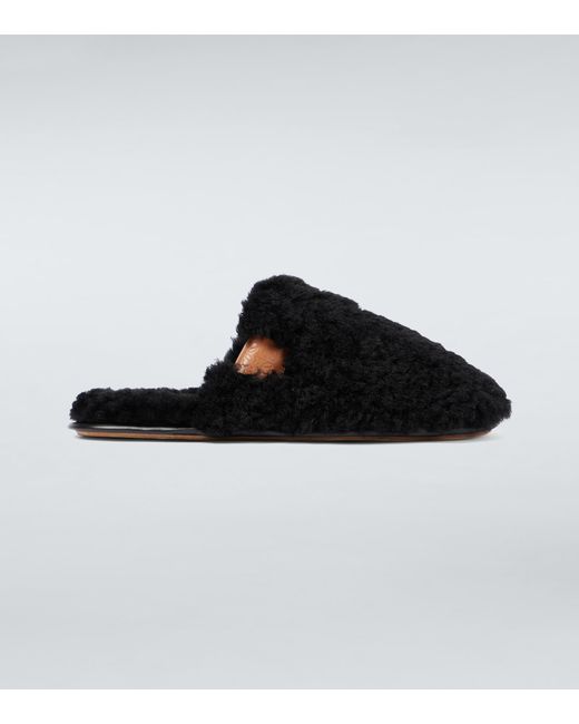 Loewe Shearling slippers