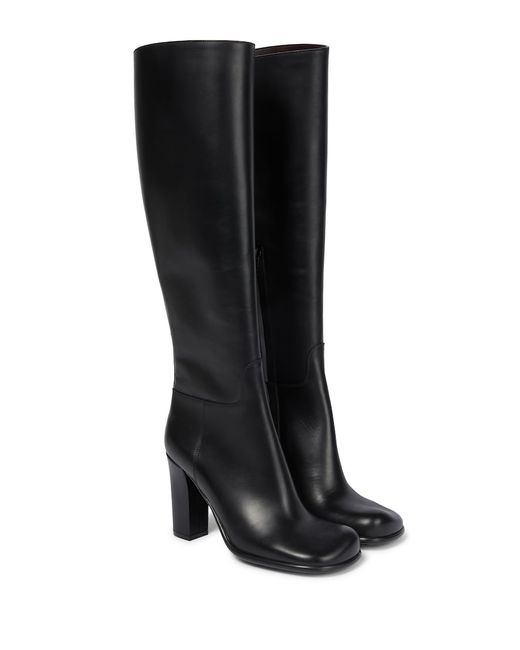 Bottega Veneta Storm leather knee-high boots