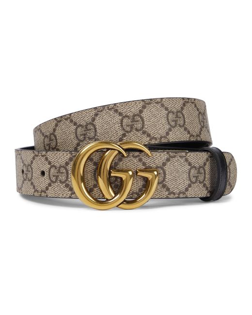 Gucci Reversible GG Supreme canvas and leather belt