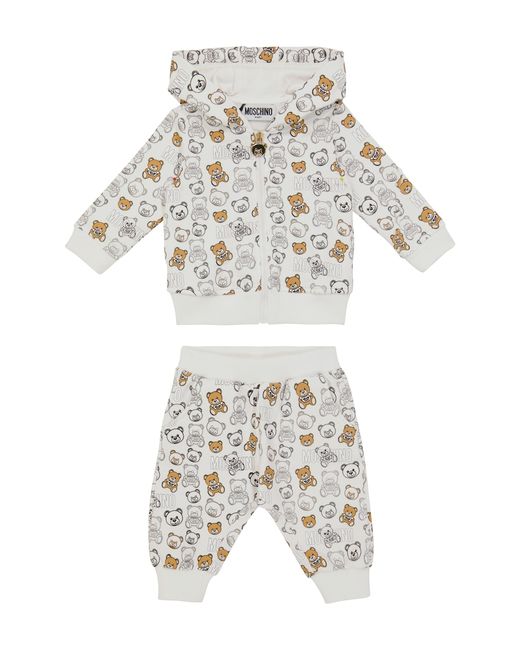 Moschino Kids Baby stretch-cotton hoodie and sweatpants set