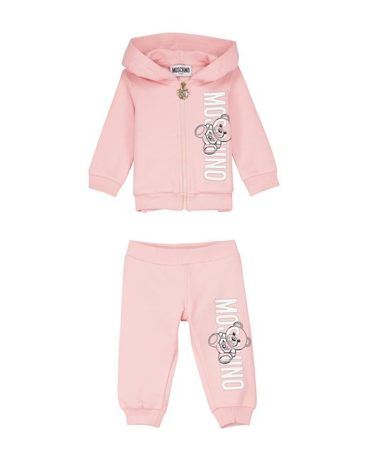 Moschino Kids Baby Teddy hoodie and sweatpants set