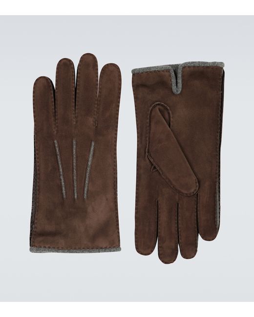 Loro Piana Suede and baby cashmere gloves