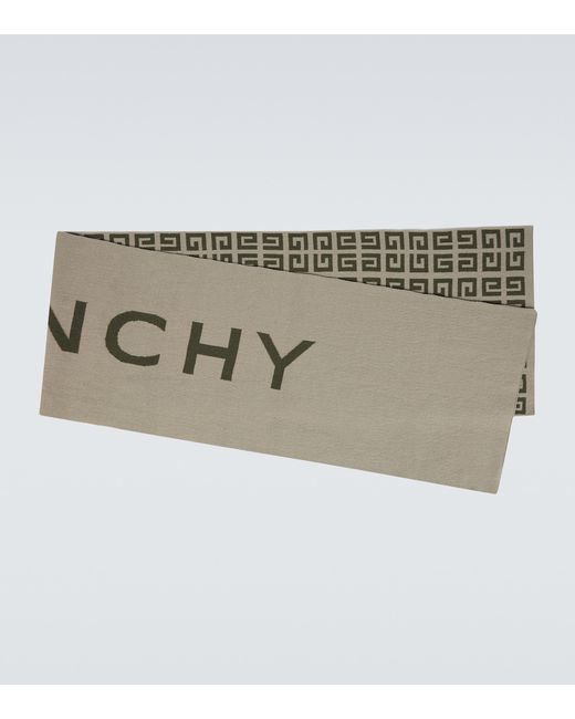 Givenchy Wool and cashmere logo scarf