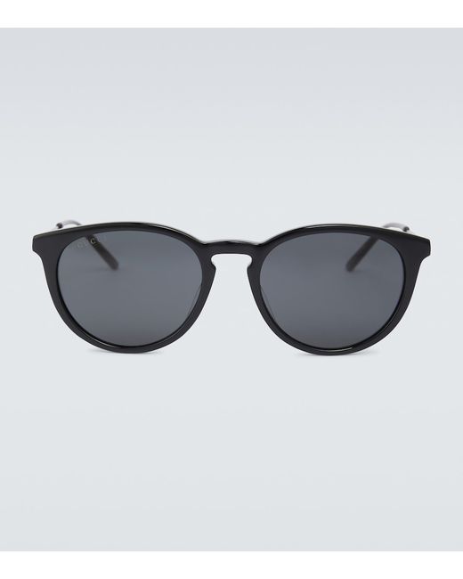 Gucci Round acetate and metal sunglasses
