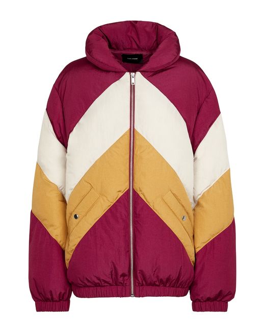 Isabel Marant Exclusive to Bacelia colorblocked puffer jacket