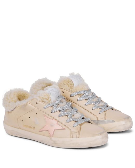 Golden Goose Exclusive to Superstar shearling-lined sneakers